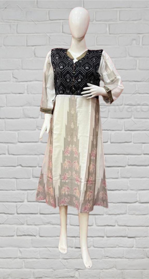 Hand Woven Sambalpuri Long Gown