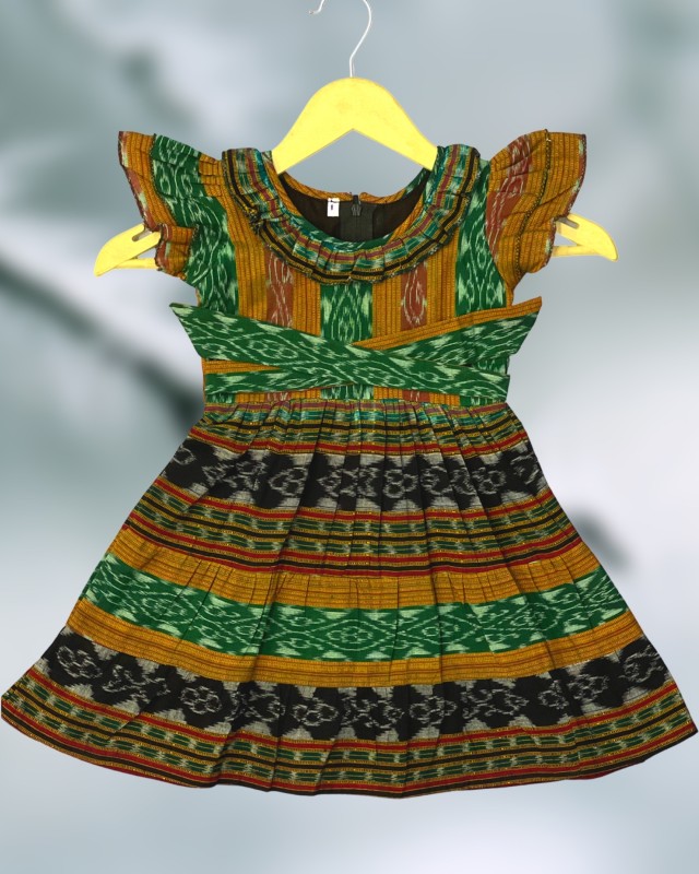 Nuapatna Handloom Pure Cotton frock for Kids Girls