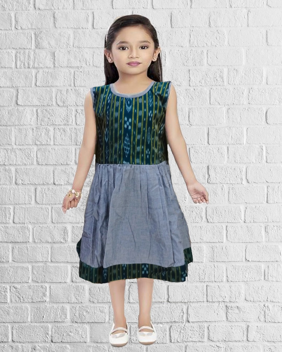 Odisha Handloom Pure Cotton Frock For Kids By YOUFUNKY